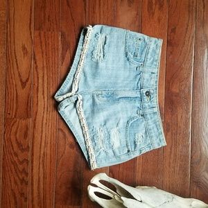 LF denim shorts
